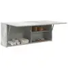Image de vidaXL Armoire murale de bain gris béton 100x25x40cm bois d'ingénierie