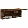 Image de vidaXL Armoire murale de bain chêne fumé 100x25x40cm bois d'ingénierie