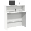 Image de vidaXL Bureau de réception Blanc 100x50x103,5 cm Bois d'ingénierie