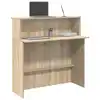 Image de vidaXL Bureau de réception Chêne Sonoma 100x50x103,5 cm Bois d'ingénierie