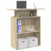 Image de vidaXL Bureau de réception Chêne Sonoma 100x40x104 cm Bois d'ingénierie