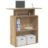 Image de vidaXL Bureau réception chêne artisanal 100x40x104 cm bois ingénierie