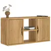 Image de vidaXL Meuble TV ODDA 79x24x40 cm bois massif pin