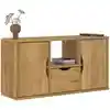Image de vidaXL Meuble TV avec tiroir ODDA 79x24x40 cm bois massif pin