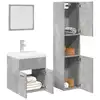 Image de vidaXL Ensemble de meubles de salle de bain 4 pcs gris béton