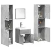 Image de vidaXL Ensemble de meubles de salle de bain 5 pcs gris béton