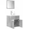 Image de vidaXL Ensemble de meubles de salle de bain 3 pcs gris béton
