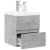 Image de vidaXL Ensemble de meubles de salle de bain 2 pcs gris béton