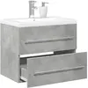 Image de vidaXL Ensemble de meubles de salle de bain 2 pcs gris béton
