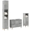 Image de vidaXL Ensemble de meubles de salle de bain 3 pcs gris béton