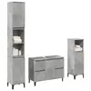 Image de vidaXL Ensemble de meubles de salle de bain 3 pcs gris béton