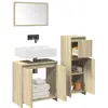 Image de vidaXL Ensemble de meubles de salle de bain 3 pcs chêne sonoma