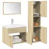 Image de vidaXL Ensemble de meubles de salle de bain 4 pcs chêne sonoma