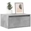 Image de vidaXL Tables de chevet murales avec lumières LED 2 pcs gris béton