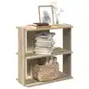 Image de vidaXL Bibliothèque à 3 niveaux chêne sonoma 60x30x60 cm