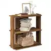 Image de vidaXL Bibliothèque à 3 niveaux vieux bois 60x30x60 cm bois ingénierie