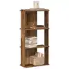 Image de vidaXL Bibliothèque à 3 niveaux vieux bois 60x30x120cm bois ingénierie