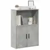 Image de vidaXL Bibliothèque gris béton 60x24x85 cm bois d'ingénierie