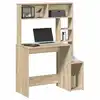 Image de vidaXL Bureau avec étagères chêne sonoma 100x45x140 cm