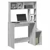 Image de vidaXL Bureau avec étagères sonoma gris 100x45x140cm bois d'ingénierie