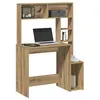 Image de vidaXL Bureau avec étagères chêne artisanal Bois d'ingénierie