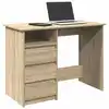 Image de vidaXL Bureau chêne sonoma 102x50x75 cm bois d'ingénierie