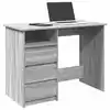 Image de vidaXL Bureau sonoma gris 102x50x75 cm bois d'ingénierie