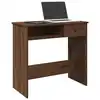 Image de vidaXL Bureau chêne marron 80x40x75 cm bois d'ingénierie