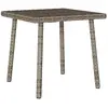 Image de vidaXL Table basse de jardin rectangulaire gris 40x40x37 cm rotin