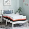 Image de vidaXL Matelas Blanc et Gris 80 x 160 cm Tissu jacquard