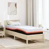 Image de vidaXL Matelas Blanc et Gris 70 x 200 cm Tissu jacquard