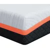 Image de vidaXL Matelas Blanc et Gris 180 x 200 cm Tissu jacquard