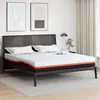 Image de vidaXL Matelas Blanc et Gris 180 x 200 cm Tissu jacquard
