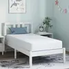 Image de vidaXL Matelas Blanc et Bleu 80 x 160 cm Tissu jacquard