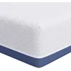 Image de vidaXL Matelas Blanc et Bleu 180 x 200 cm Tissu jacquard