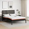Image de vidaXL Matelas Blanc et Noir 140 x 190 cm Tissu jacquard