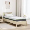 Image de vidaXL Matelas Moyennement doux 70 x 200 cm Blanc et Gris