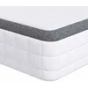 Image de vidaXL Matelas Blanc et Gris 90 x 190 cm Printemps Bonell, Mobilier de chambre moderne, matelas ressorts Bonnell, soutien médium doux, design minimaliste, gris et blanc
