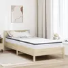 Image de vidaXL Matelas Moyennement doux 90 x 190 cm Blanc et Gris