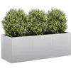 Image de vidaXL Jardinière 120x40x40 cm acier galvanisé