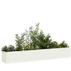 Image de vidaXL Jardinière blanc 280x40x40 cm acier laminé à froid