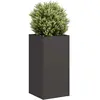 Image de vidaXL Jardinière noir 40x40x80 cm acier laminé à froid