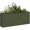 Image de vidaXL Jardinière vert olive 200x40x80 cm acier laminé à froid