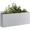 Image de vidaXL Jardinière 200x40x80 cm acier galvanisé