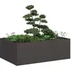 Image de vidaXL Jardinière noir 120x80x40 cm acier