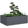 Image de vidaXL Jardinière anthracite 120x80x40 cm acier