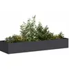 Image de vidaXL Jardinière noir 280x80x40 cm acier