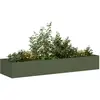 Image de vidaXL Jardinière vert olive 280x80x40 cm acier