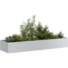 Image de vidaXL Jardinière 280x80x40 cm acier galvanisé