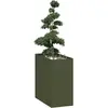 Image de vidaXL Jardinière vert olive 40x80x80 cm acier